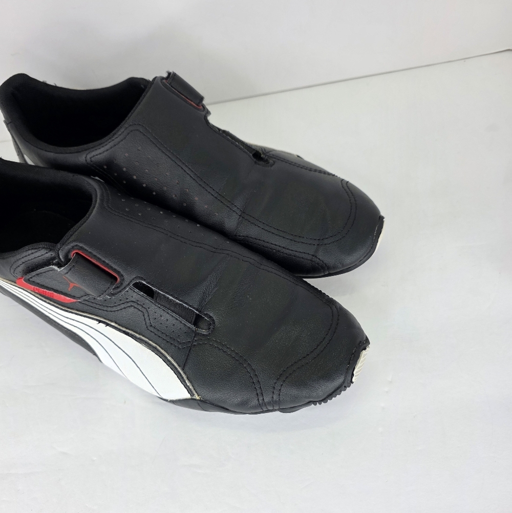 Puma Redon Move Mens Sz 10.5 Shoes Sneakers Low Top Slip On Black White Leather - Picture 15 of 16